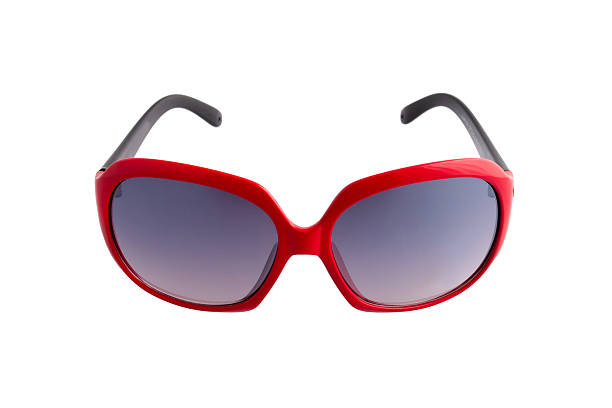 istock Red sun glasses isolated over the white background 521698858