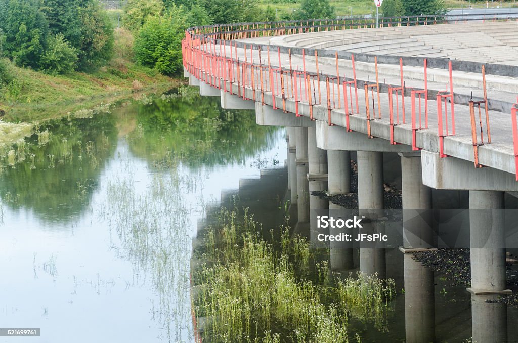 Tribune, is under water Tribühne, levels of concrete under water Accidents and Disasters Stock Photo