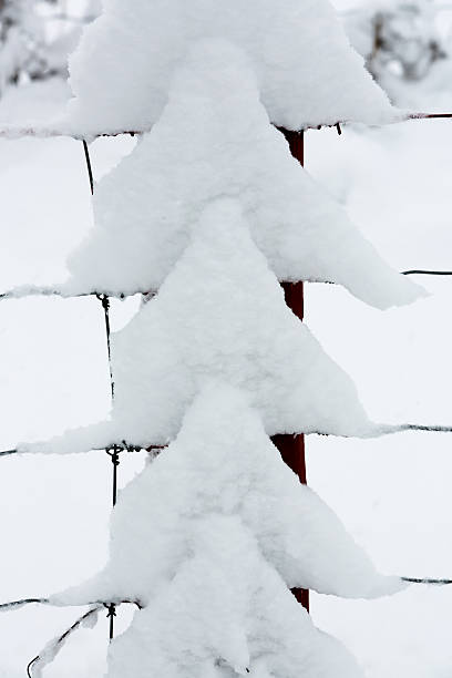 Snow triangles stock photo
