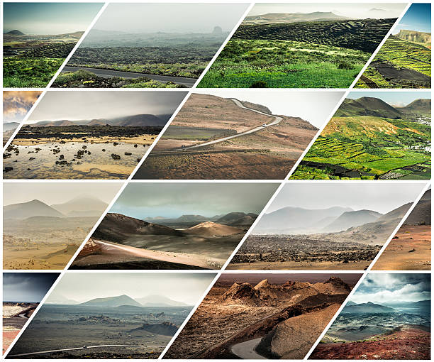 istock volcanic mountain scenery in Lanzarote 521701280