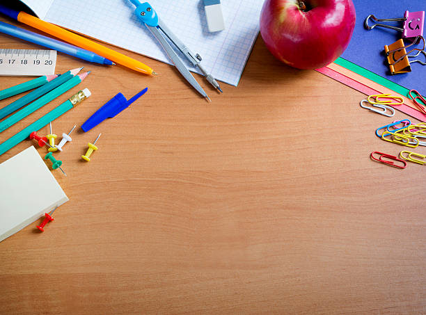 istock school supplies on the table 521701740