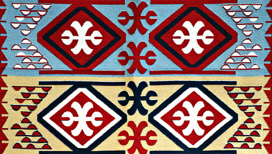 Full frame Persian carpet texture