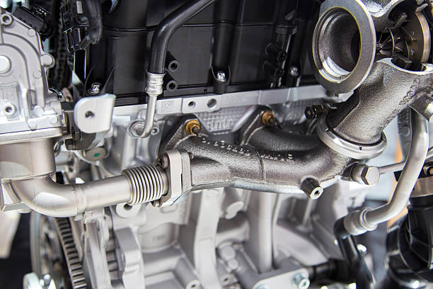 istock The powerful engine of a modern sport car 521702875