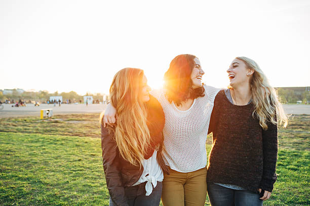 Young women enjoying a trip to Paris