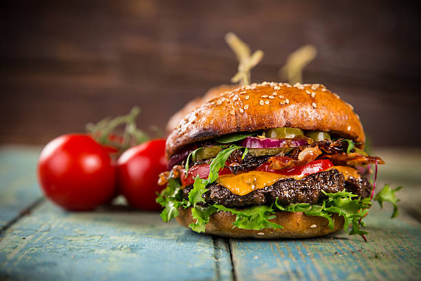 istock Tasty home made burgers 521704476