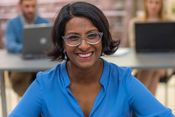 istock Businesswoman smiling 521705030