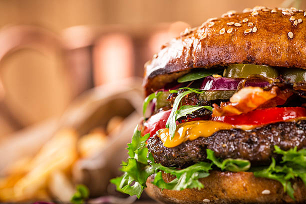 istock Tasty home made burgers 521705072
