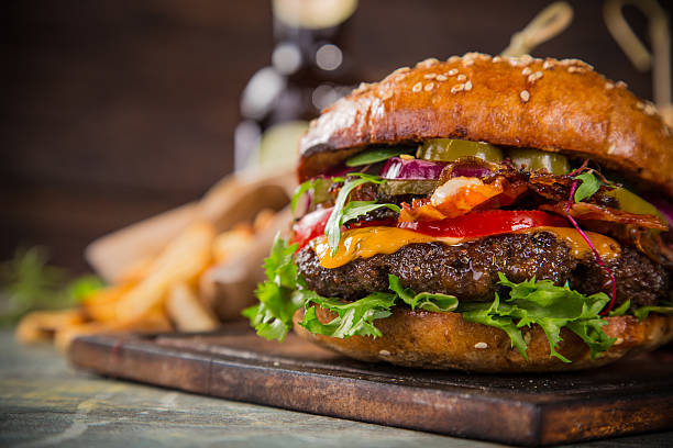 istock Tasty home made burgers 521705440