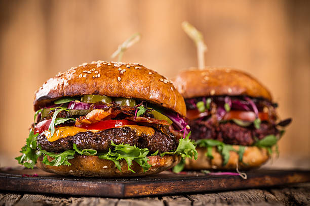 istock Tasty home made burgers 521705710