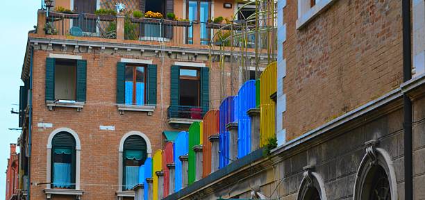 istock Italian cities. Colored buildings 521707501