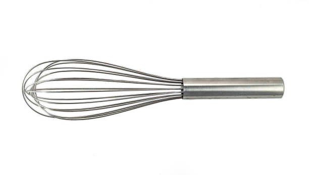 Wire Whisk high quality steel wire whisk isolated in white background with clipping path wire whisk stock pictures, royalty-free photos & images