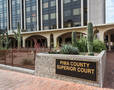 The courthouse that houses Pima County Superior Court in Tucson, Arizona