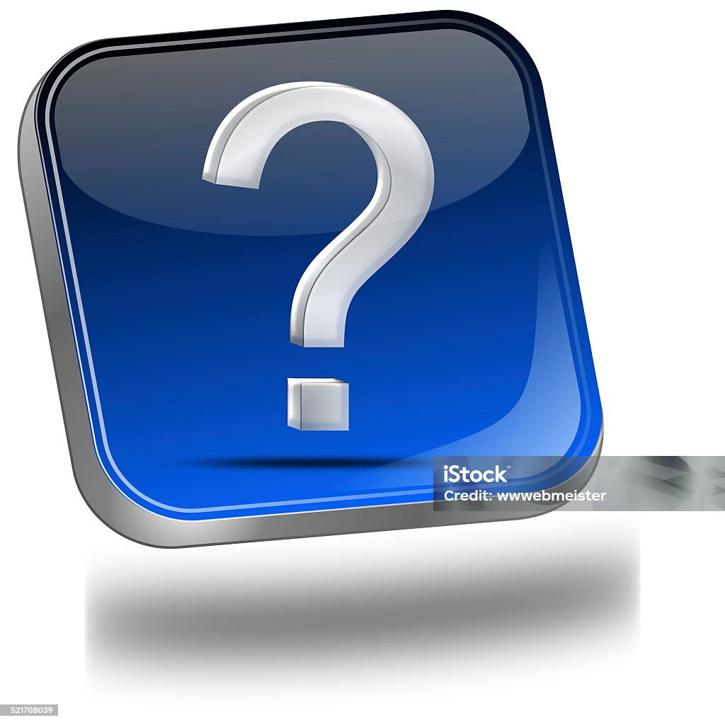 Buttom Question Button With Question Mark Stock Illustration - Download Image Now ...