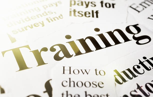 istock Print headlines on training in business 521709240