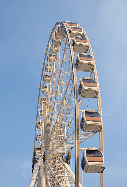 istock Giant Ferris wheel with background of blue sky 521709730