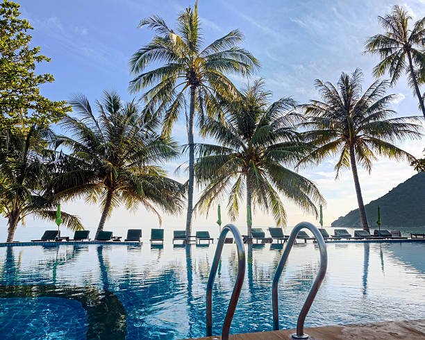 istock Sunrise about of pool 521711347