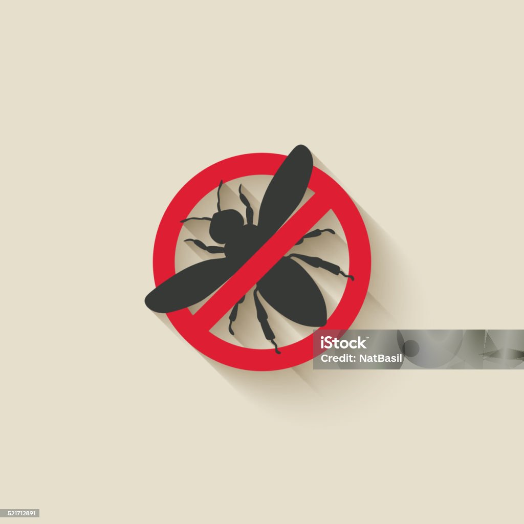 Wasp Control Sign Wasp Warning Sign Stock Illustration - Download Image Now - Allergy ...