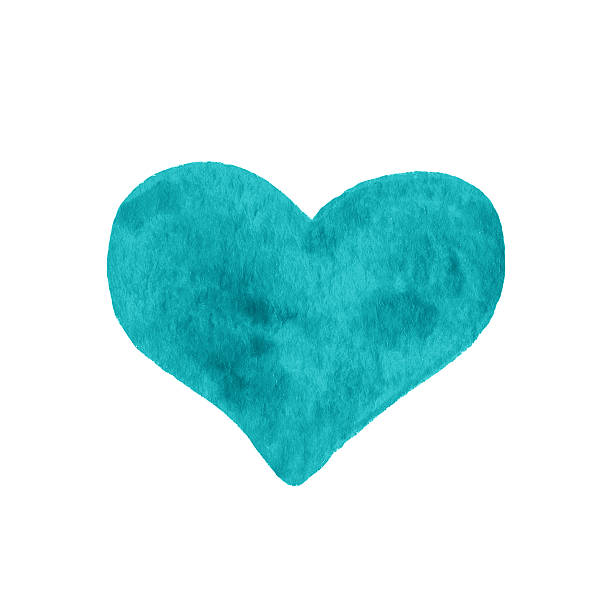 istock Hand-drawn painted colorful  heart, beautiful element for your d 521712981