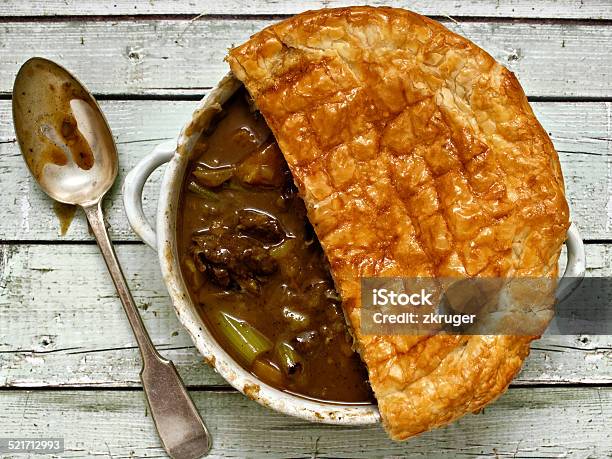 Rustic Beef Steak Potpie Stock Photo - Download Image Now - Beef, Savory Pie, Meat Pie