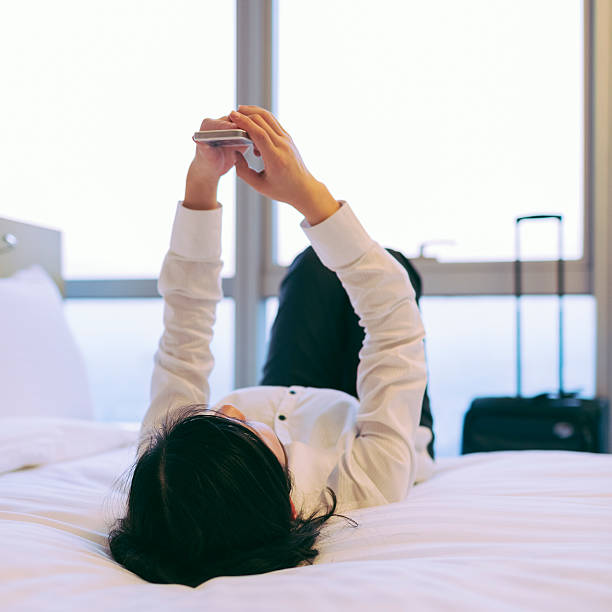 businesswoman in hotel