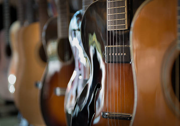 istock Row of guitars 521714007