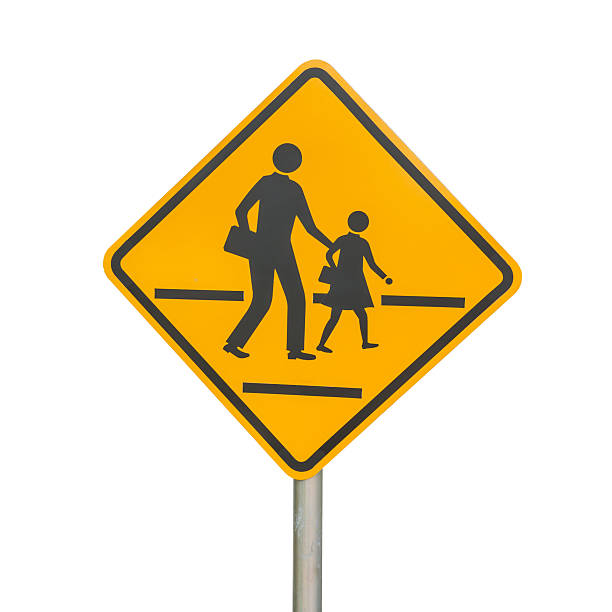 istock Walking across Traffic Signs isolated 521714545