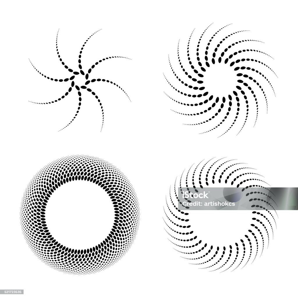 Circular Design Features Circular Design Elements Stock Illustration - Download Image Now ...