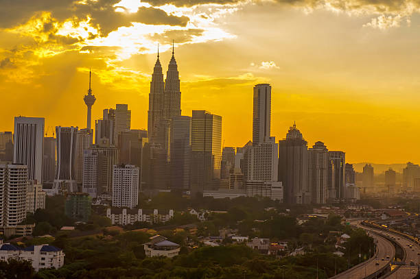 istock Sunset at Kuala Lumpur city centre 521725141
