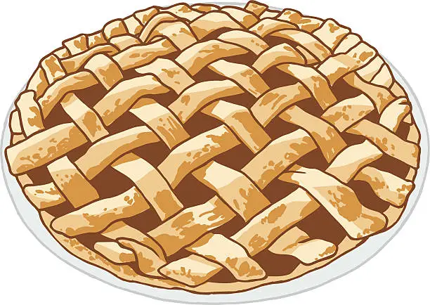 Vector illustration of Apple Pie