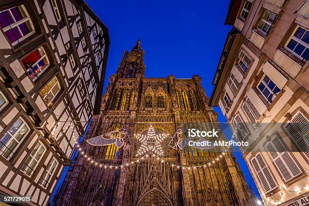 Celebrating A Medieval Christmas Stock Photo - Download Image Now - Strasbourg, Christmas, Christmas Market