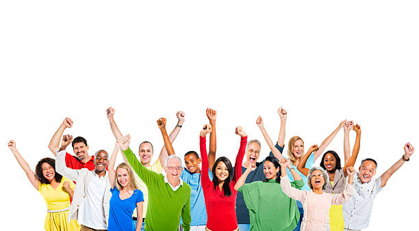 istock Multiethnic Group of People Expressing Positivity 521729437