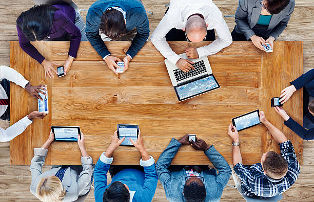 istock Group of Business People Using Digital Devices 521730001