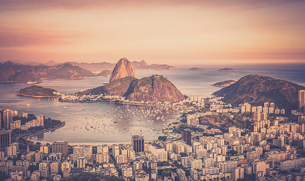 istock Sunset over Botafogo Bay in Rio de Janeiro 521743467