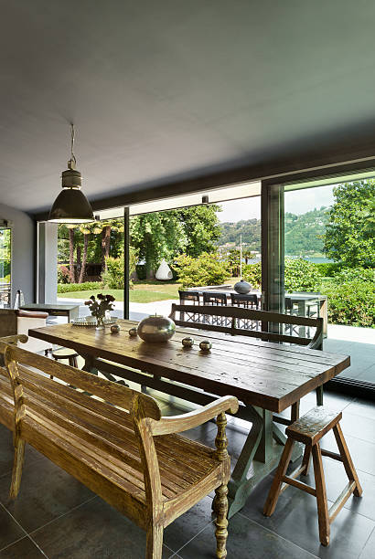 istock dining room. rustic furniture 521745919