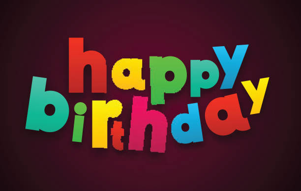 istock Paper happy birthday colorful sign. 521746319