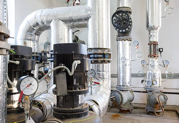 istock Place in a large industrial boiler room 521758293