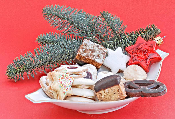 istock different kinds of Christmas cookies in a tray 521759547