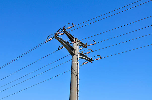 istock Telephone poles and wires 521759563