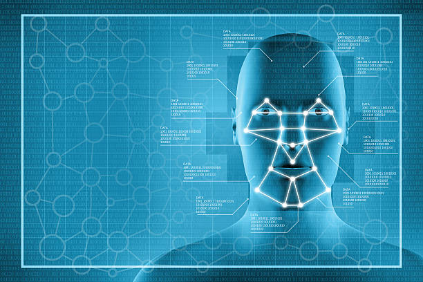 facial reconocimiento sistema de vigilancia - surveillance human eye security privacy fotografías e imágenes de stock