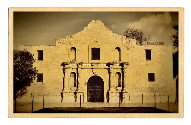 Photo of Retro Postcard.of Alamo in San Antonio Texas