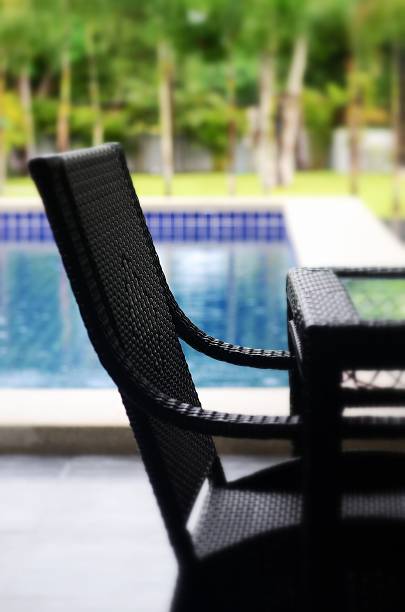 istock Chair along a swimming pool 521775073