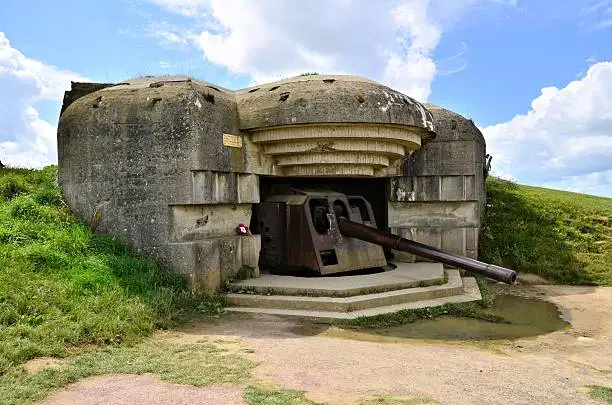 Photo of Normandy gun battery