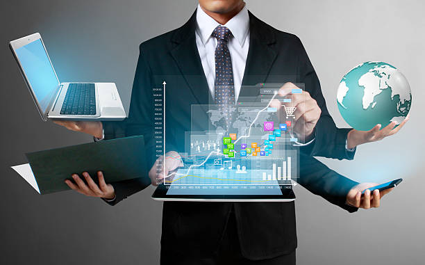 istock Technology in the hands of businessmen 521776631