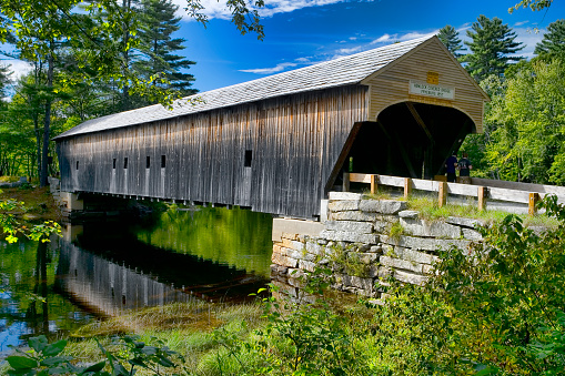 Hemlock covered bridge, Fryeburg, Maine.