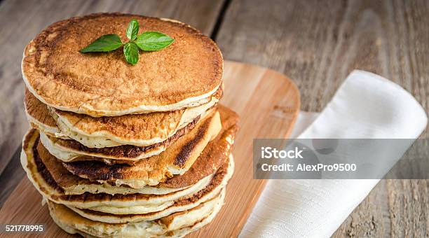 Pancakes Stock Photo - Download Image Now - American Culture, Backgrounds, Baked