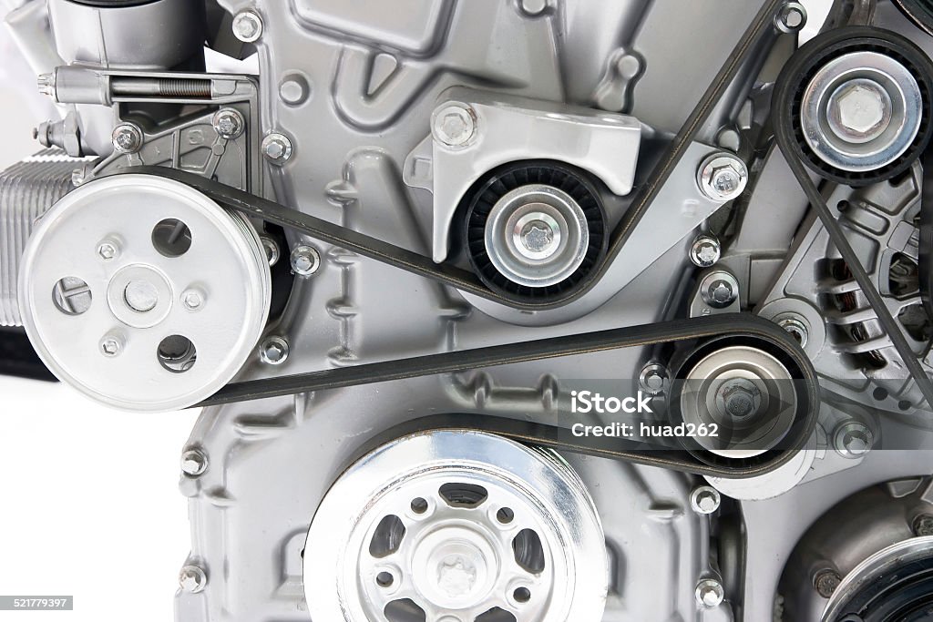Car engine part Belt Stock Photo