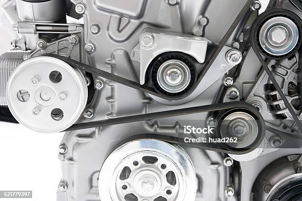 Car Engine Part Stock Photo - Download Image Now - Belt, Engine, Pulley