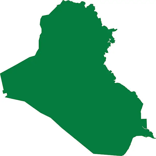 Vector illustration of Iraq Map Middle East