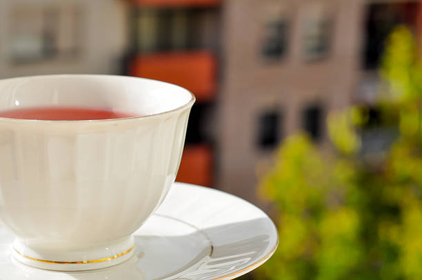 istock Cup of tea and the view from the window 521788285