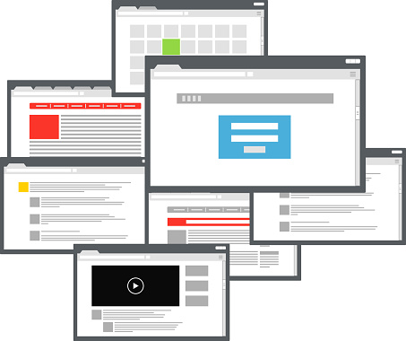 Variations Web Browser Different Browser Windows Stock Illustration - Download Image Now ...